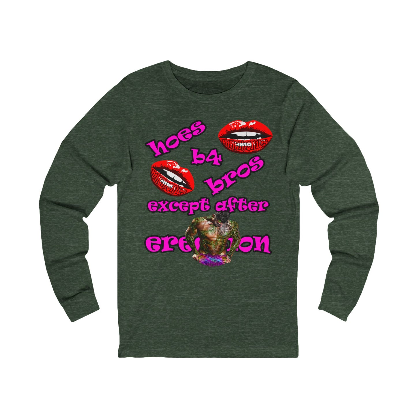 hoes b4 bros - Unisex Jersey Long Sleeve Tee