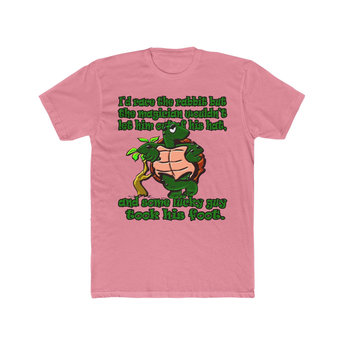 turtle race - Men's Cotton Crew Tee