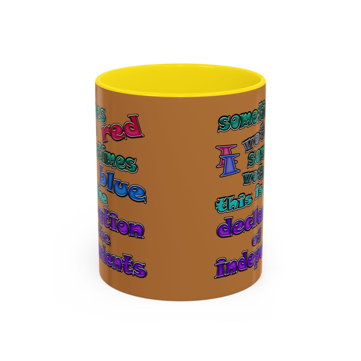 declaration of the independents - Accent Mug (light brown)
