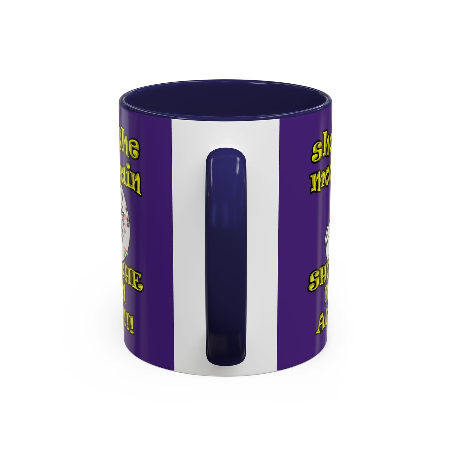 shoot the moon again - Accent Mug (purple)