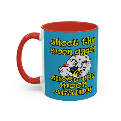shoot the moon again - Accent Mug (turquoise)