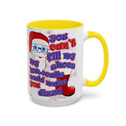 santa's shoes - Accent Mug (white marble)