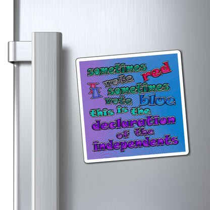declaration of the independents - Magnets - (light blue-purple wave)