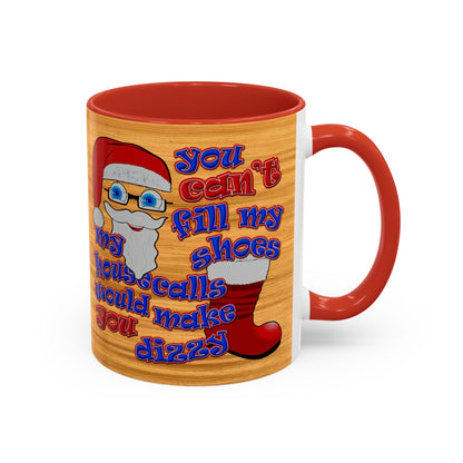 santa's shoes - Accent Mug (butterscotch wood finish)