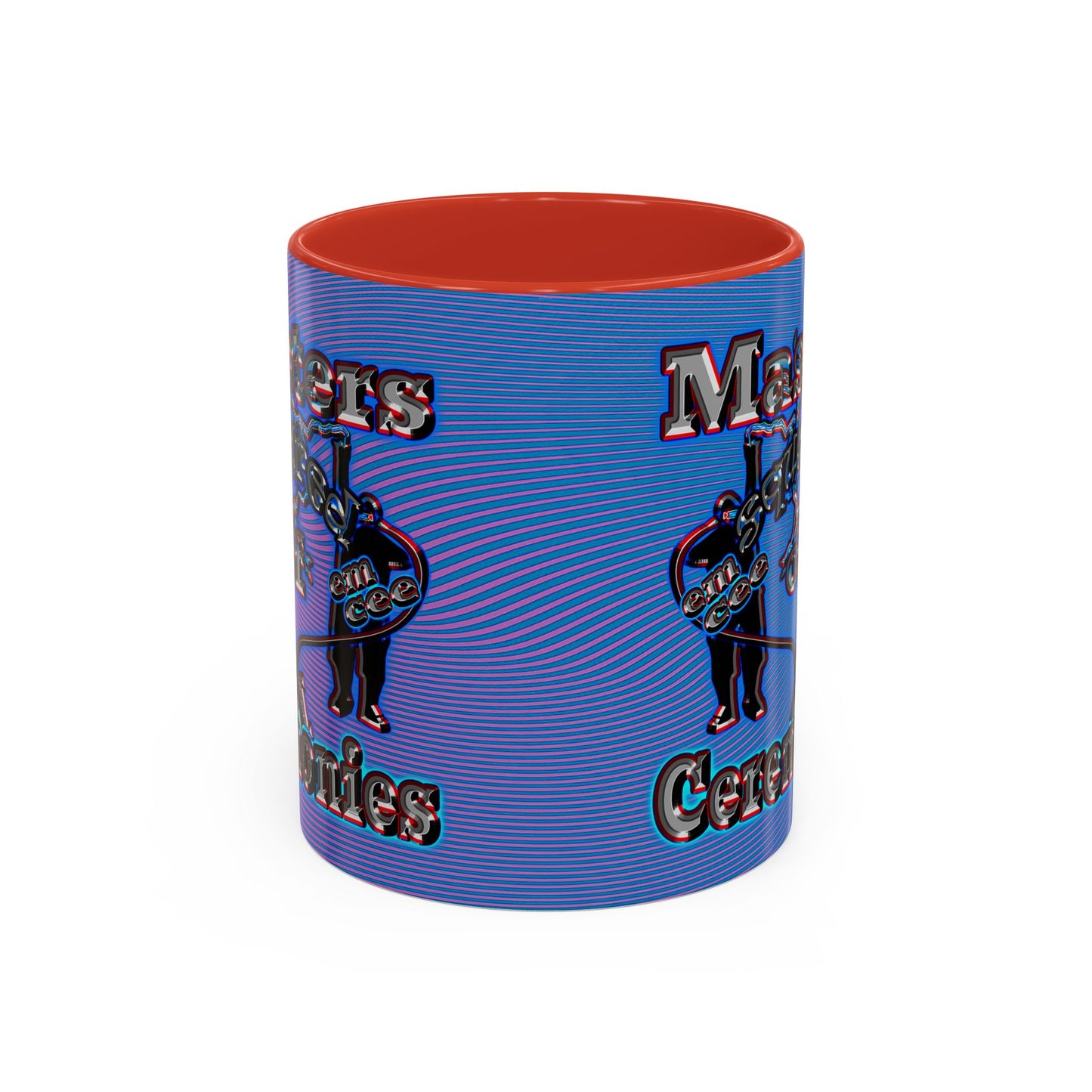 em cee squared - Accent Mug (light blue-purple wave)