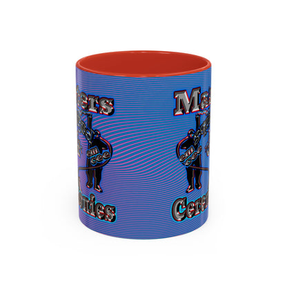 em cee squared - Accent Mug (light blue-purple wave)