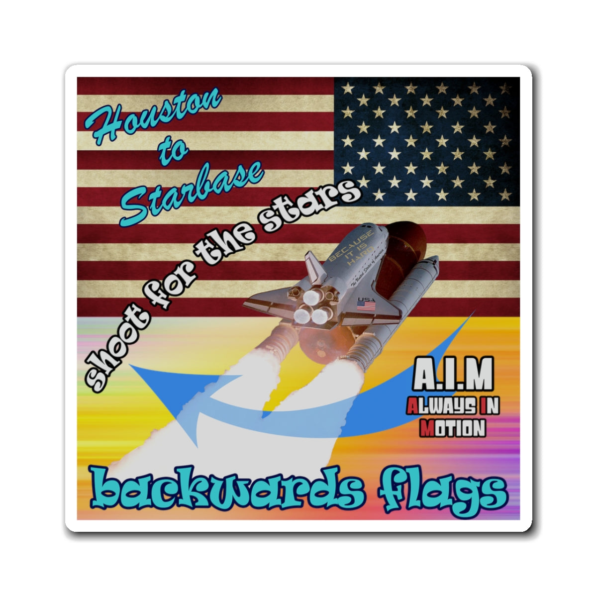 shoot for the stars - Magnets - (color blur)
