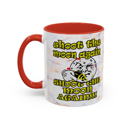 shoot the moon again - Accent Mug (white marble)