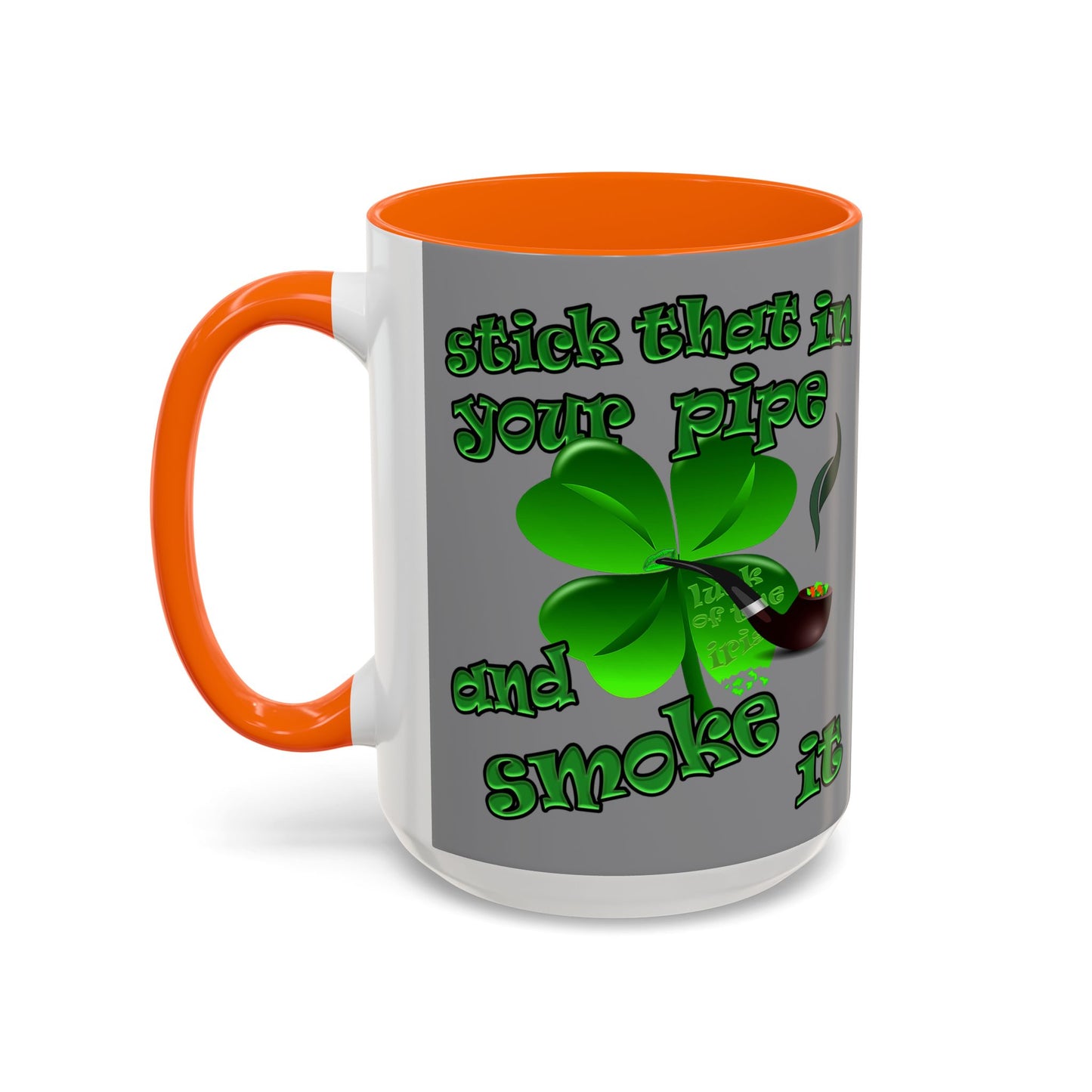 celtics logo - Accent Mug (grey)