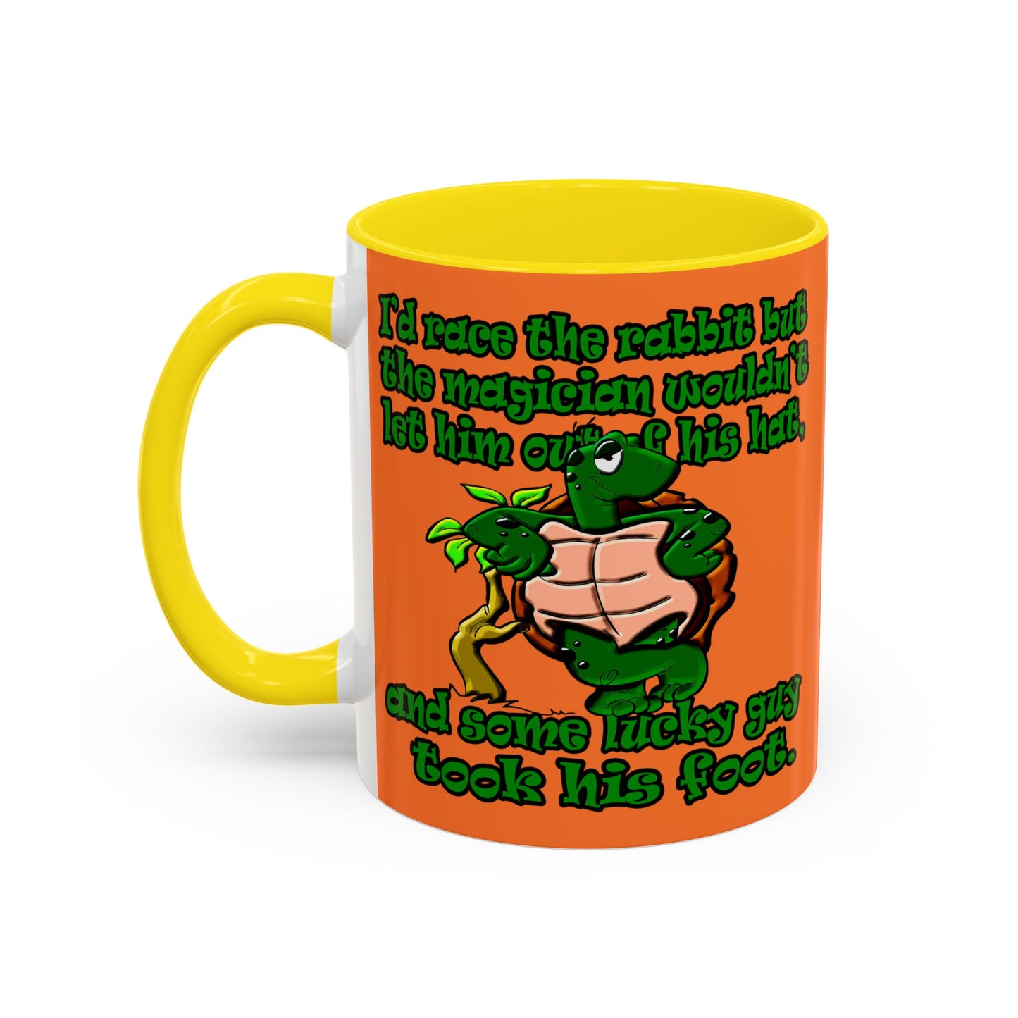 turtle race - Accent Mug (crusta)