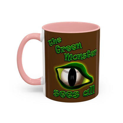 green monster - Accent Mug (brown)