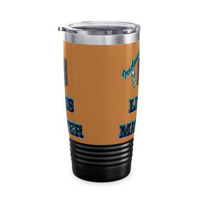 irrelevant - Ringneck Tumbler, 20oz (light brown)