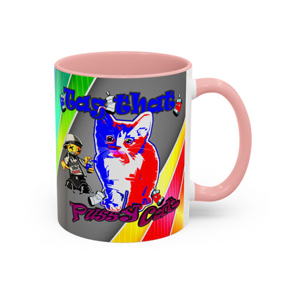 tag that - Accent Mug (rainbow split)