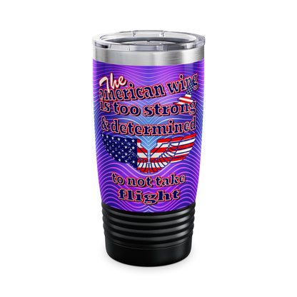 american wing - Ringneck Tumbler, 20oz (purple wave)