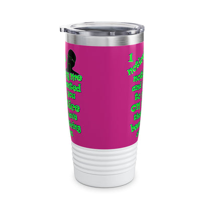 noticed you noticing - Ringneck Tumbler, 20oz (pink)