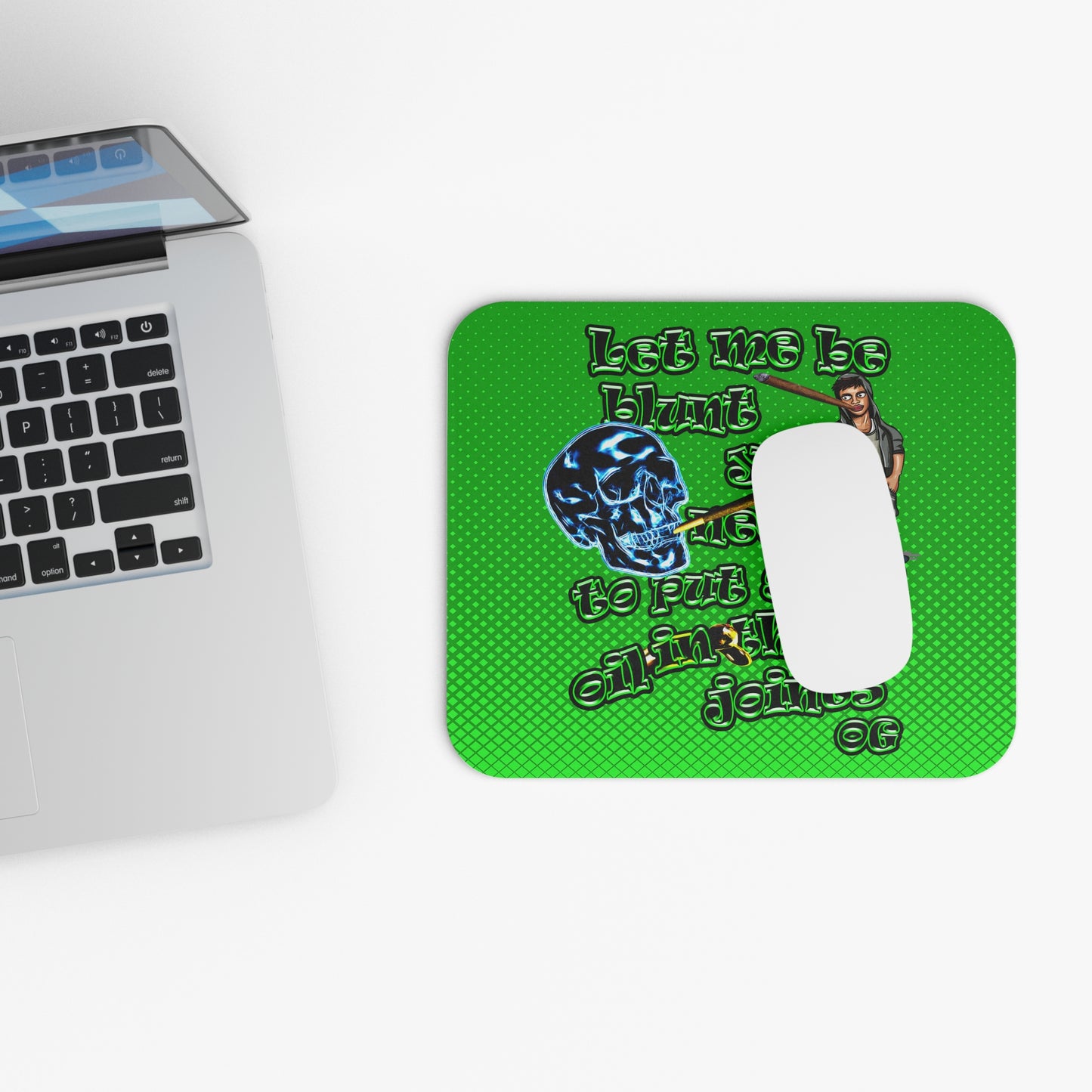 og - Mouse Pad (Rectangle) (logo green)