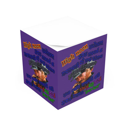 high noon - note cube (purple)