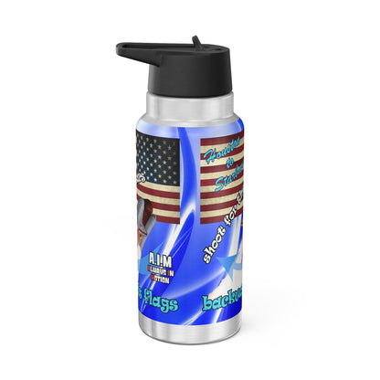 shoot for the stars - Gator Tumbler, 32oz (blue-white wave)