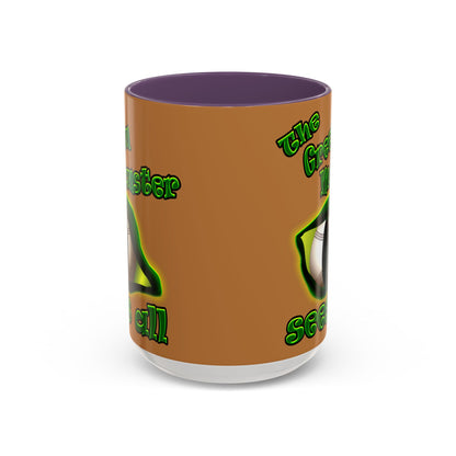 green monster - Accent Mug (light brown)