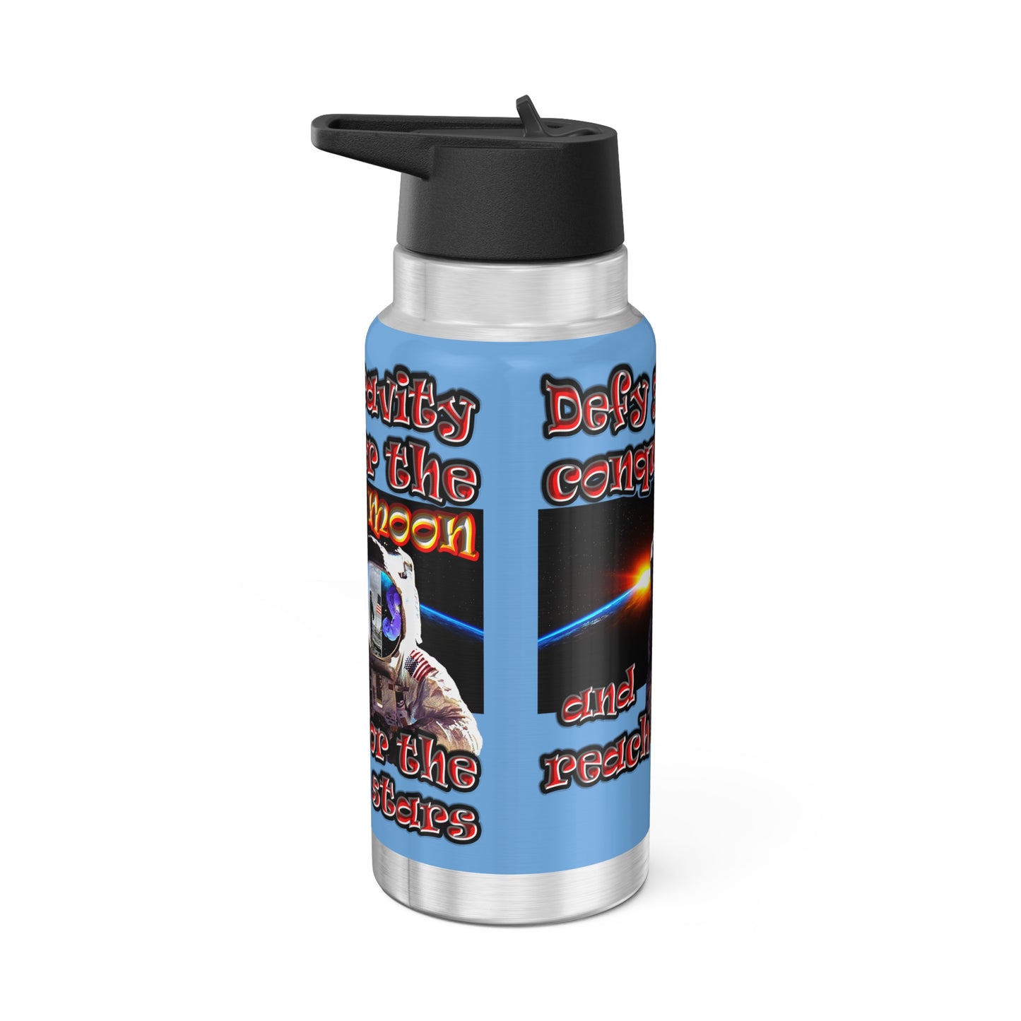 defy conquer reach - Gator Tumbler, 32oz (light blue)