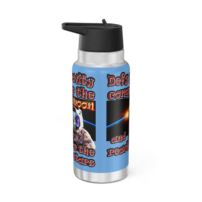 defy conquer reach - Gator Tumbler, 32oz (light blue)