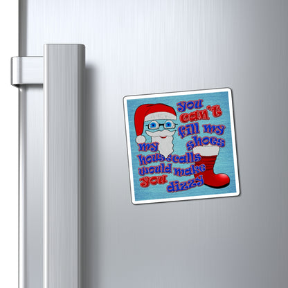 santa's shoes - Magnets - (faded blue)