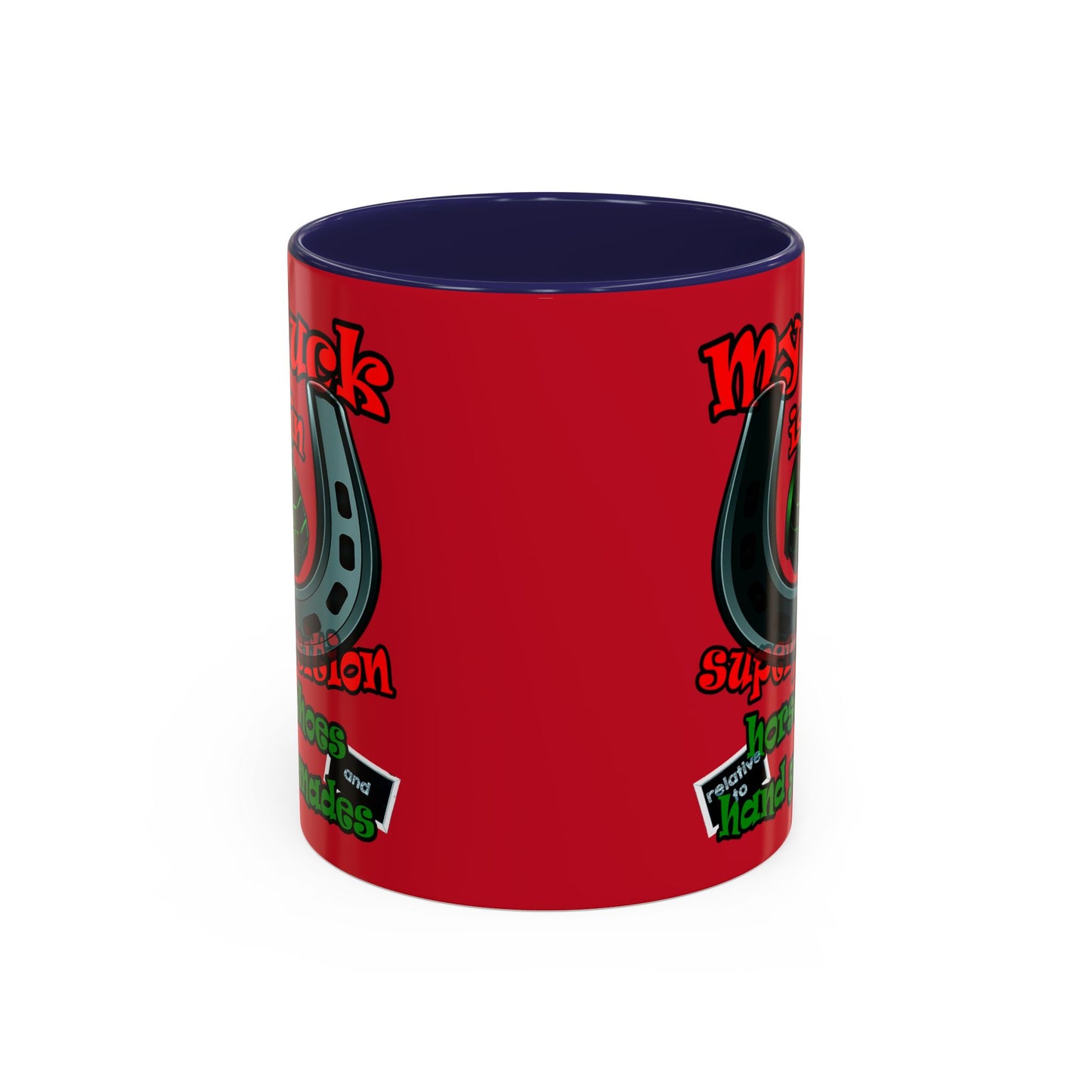 my luck - Accent Mug (dark red)