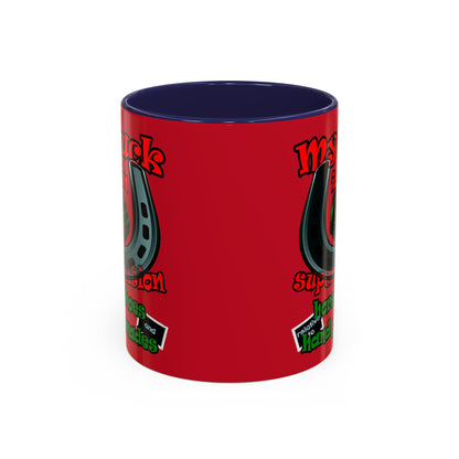 my luck - Accent Mug (dark red)