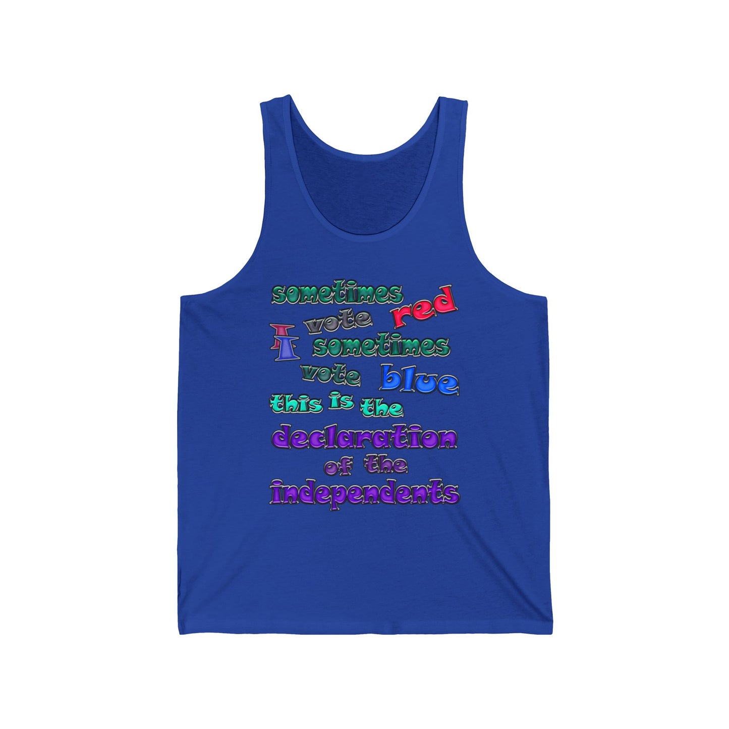 declaration of the independents - Unisex Jersey Tank