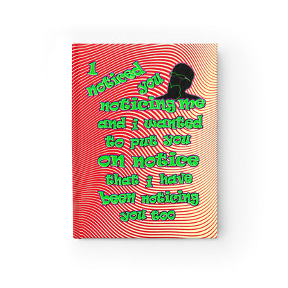 noticed you noticing - journal-blank (yellow-orange wave)