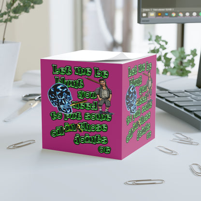og - note cube (pink)
