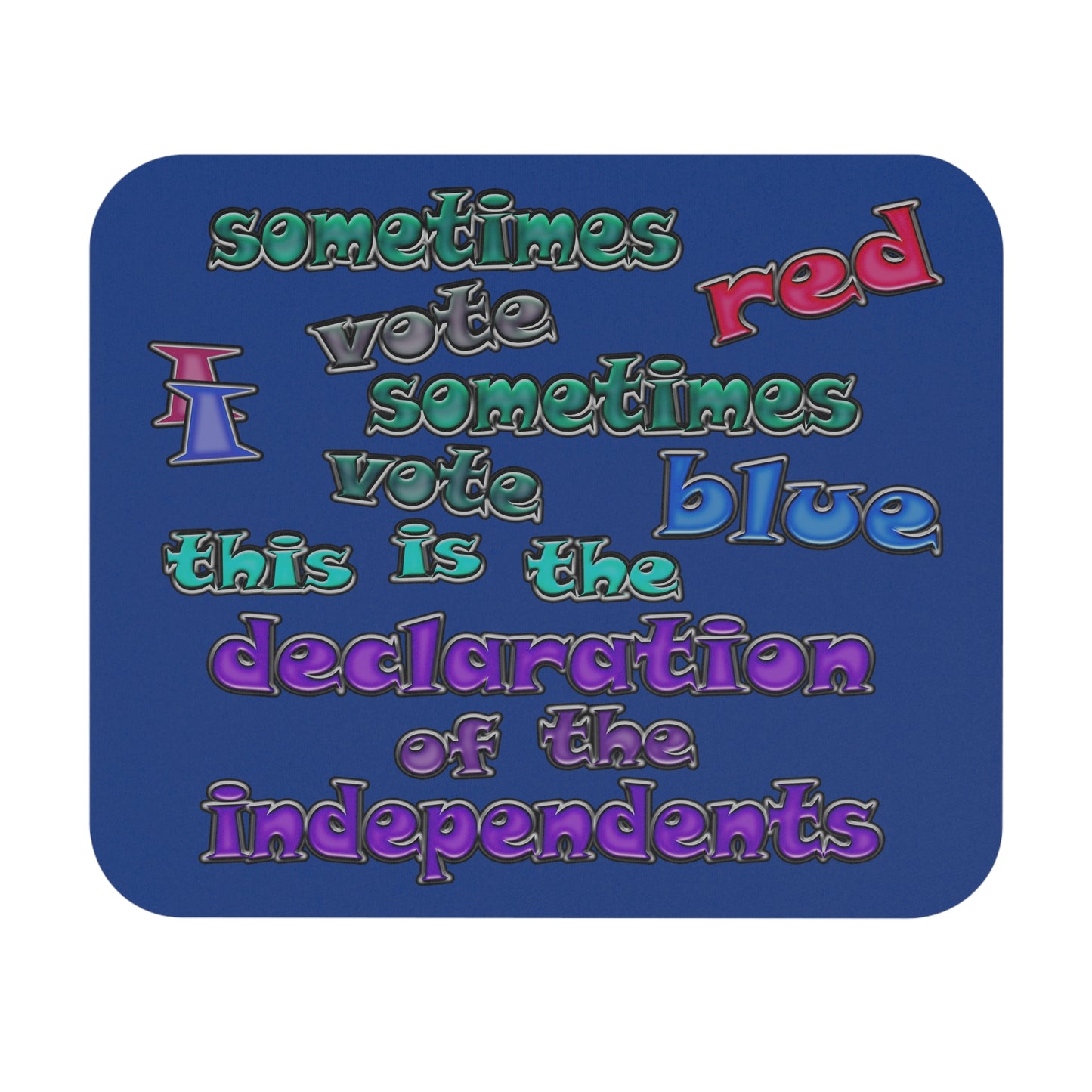 declaration of the independents - Mouse Pad (Rectangle) (dark blue)