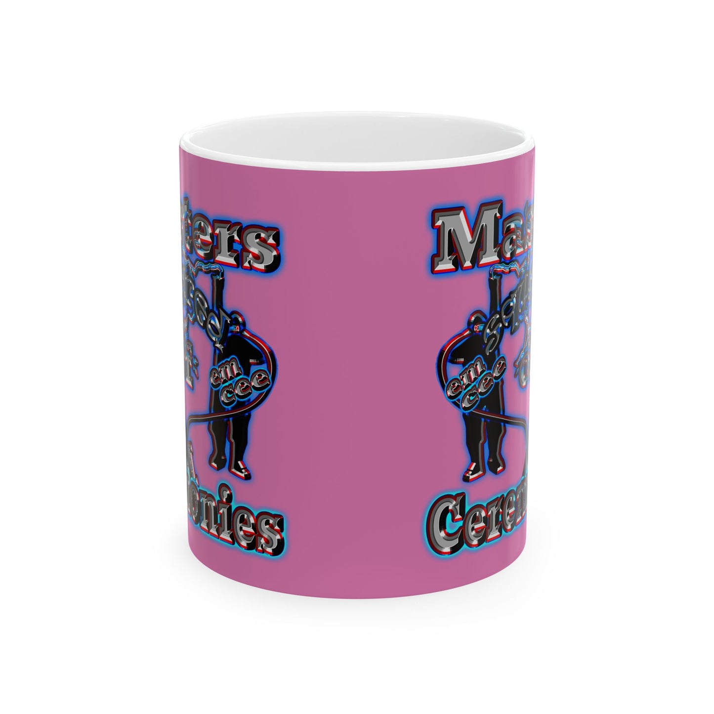 em cee squared - White Mug (light pink)