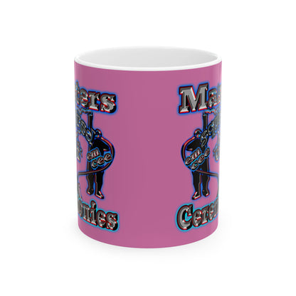 em cee squared - White Mug (light pink)
