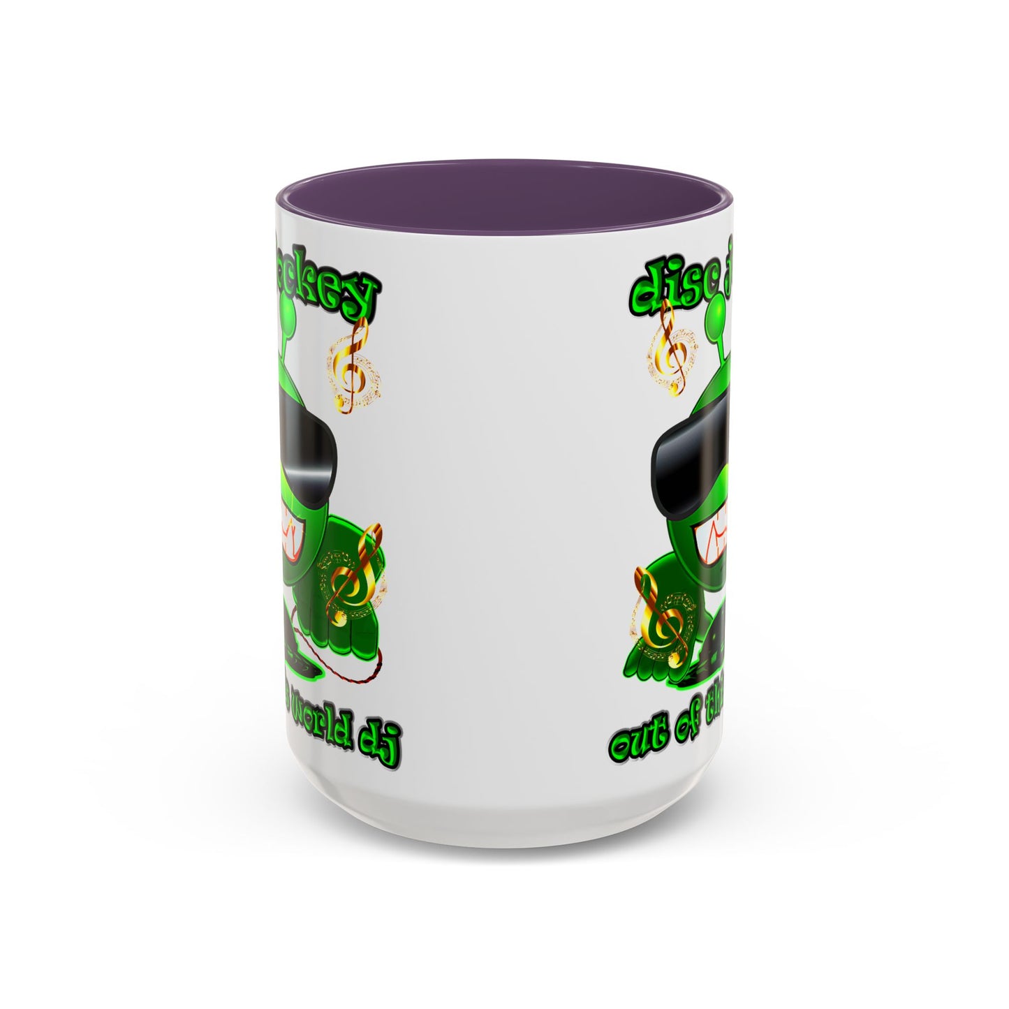 disc jockey - Accent Mug (white)