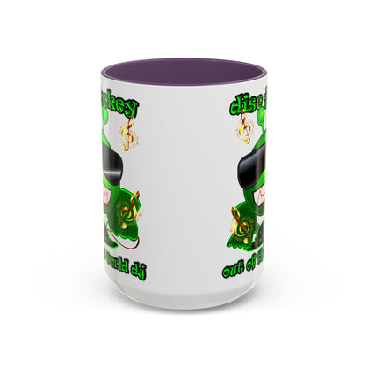 disc jockey - Accent Mug (white)