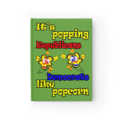 popping like popcorn - journal-blank (green)