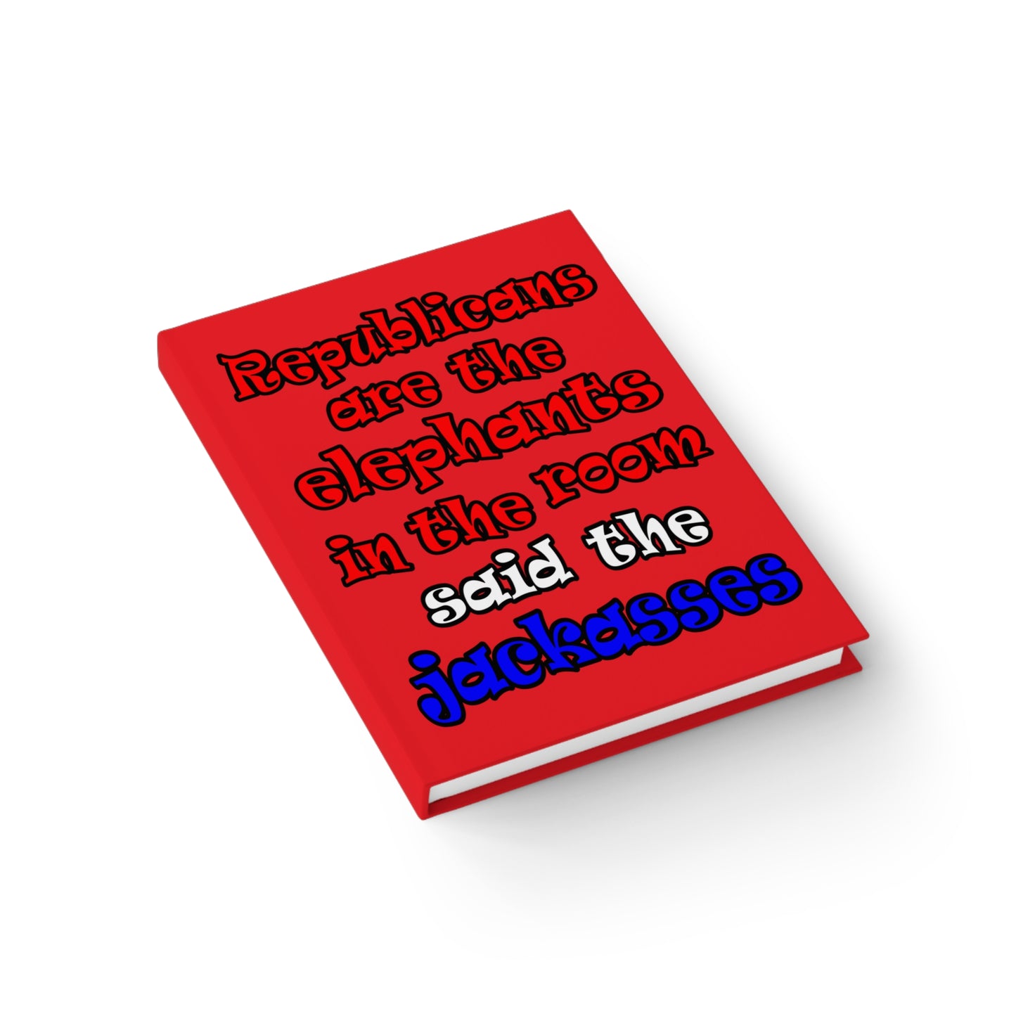 donkeys and elephants - journal-blank (red)