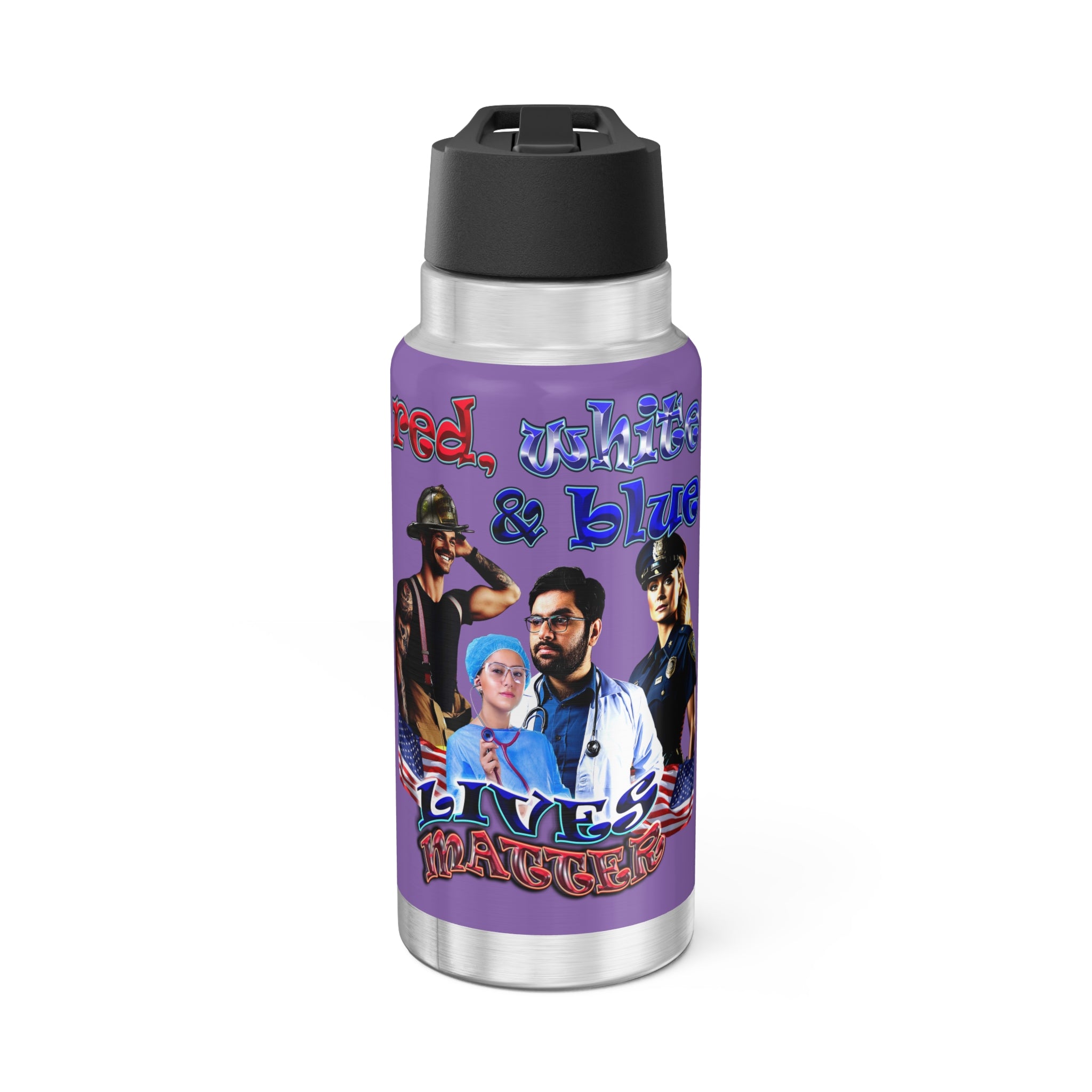 rw&b lives matter - Gator Tumbler, 32oz (light purple)