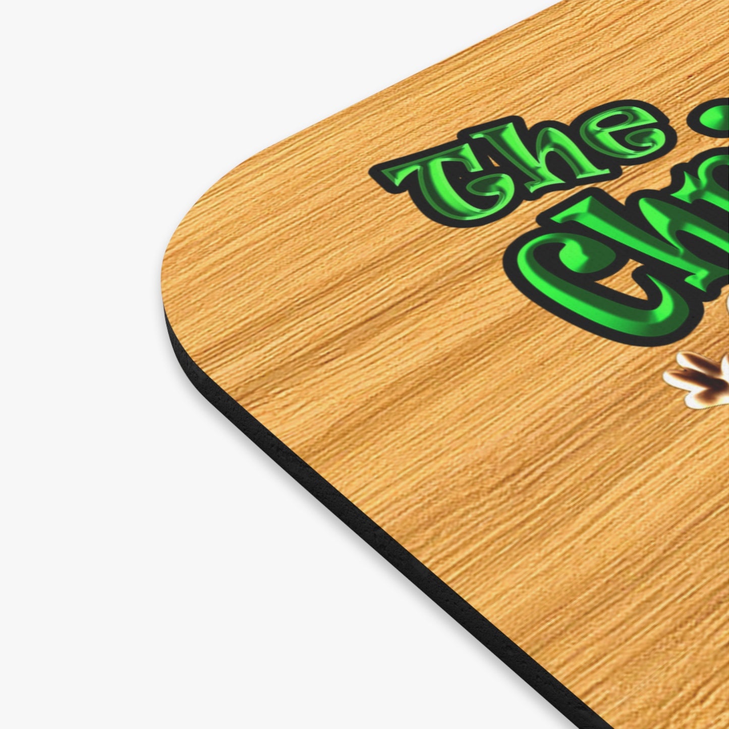 christmas spirits of boston - Mouse Pad (Rectangle) (butterscotch wood finish)