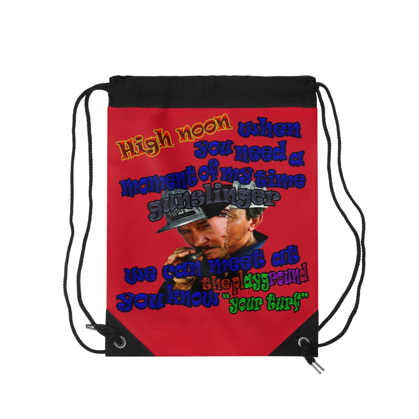 high noon - Drawstring Bag (dark red)