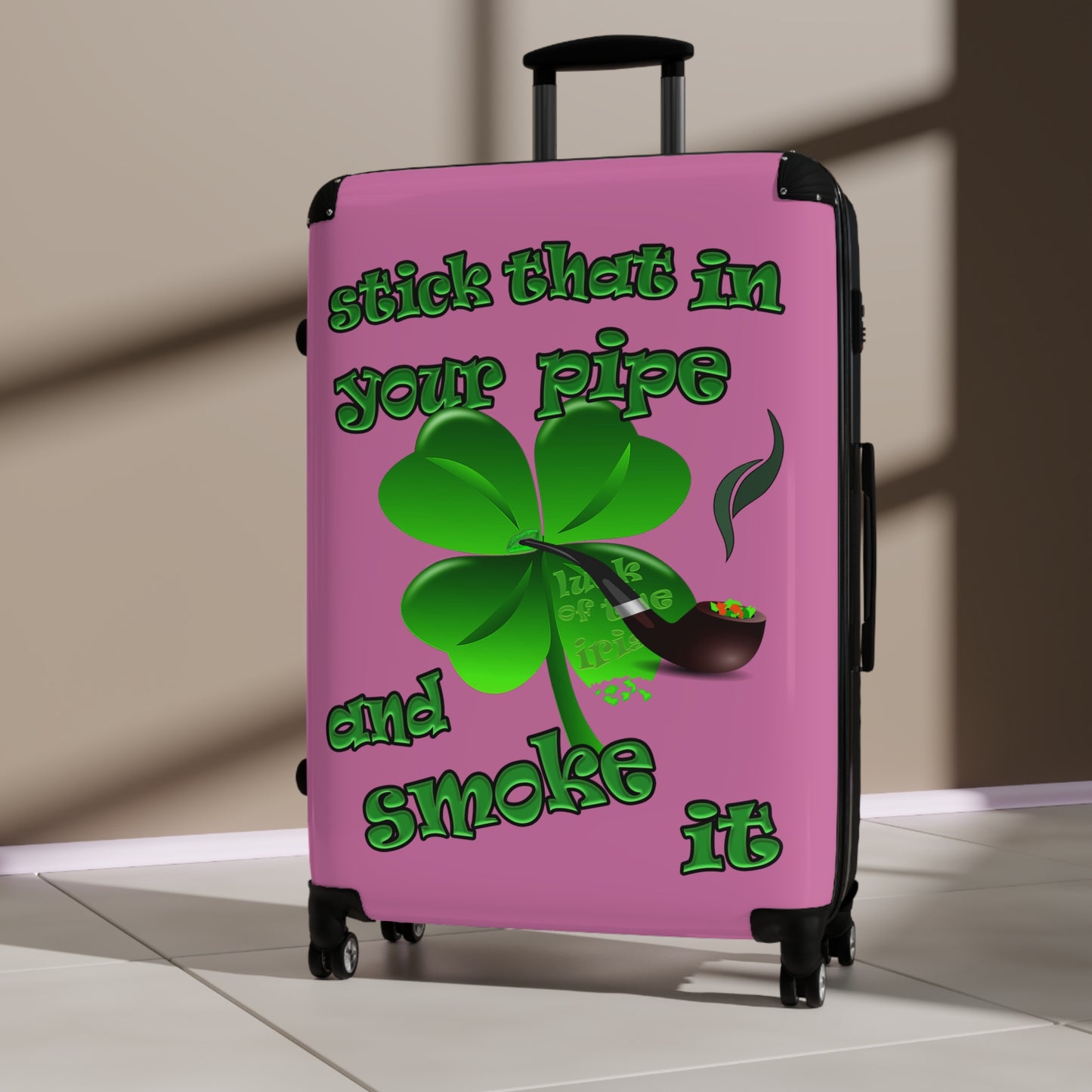 stick that in your pipe and smoke it - Suitcase (light pink)