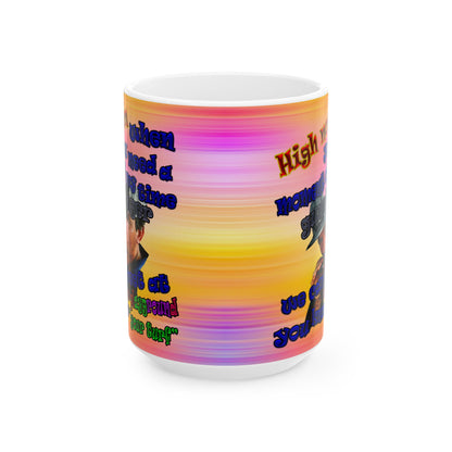 high noon - White Mug (color blur)