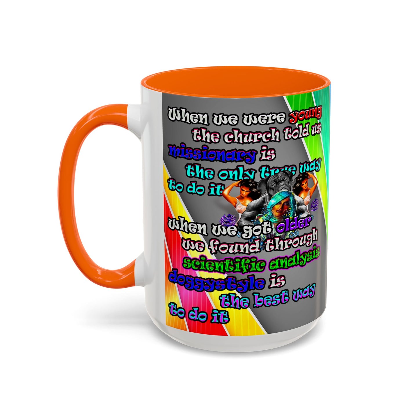 doggystyle - Accent Mug (rainbow split)
