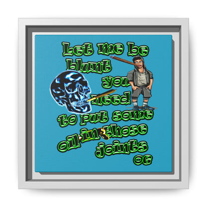 og - framed canvas art (turquoise)