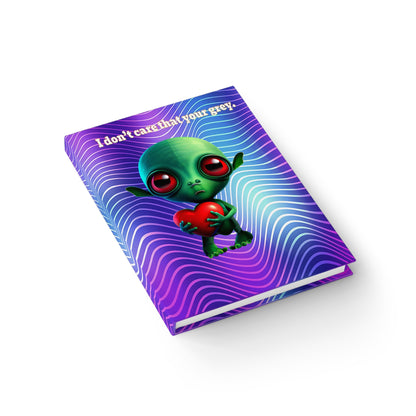 I don't care that your grey - journal-lined (purple wave)