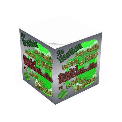 celtic's logo - note cube (brushed nickel)