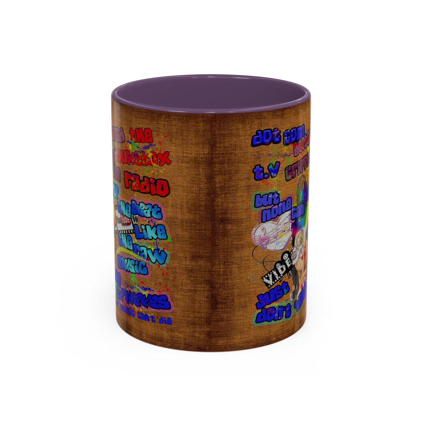 drop the beat - Accent Mug (brown papyrus)