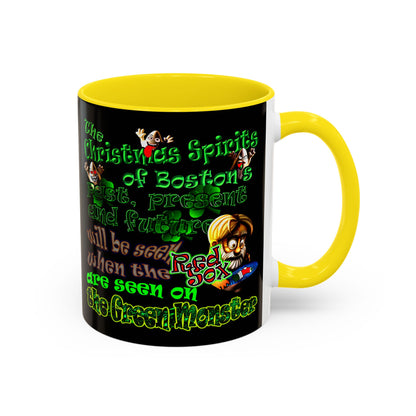 christmas spirits of boston - Accent Mug (black)