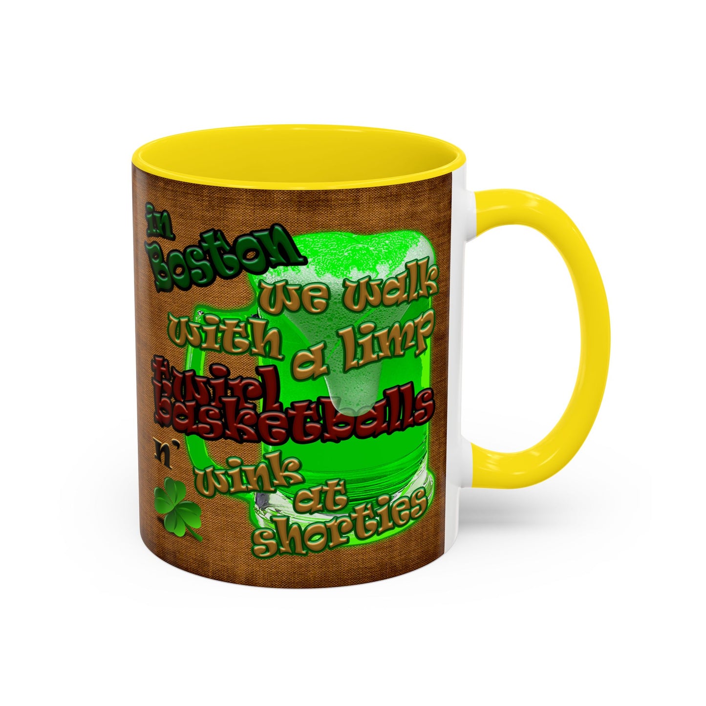 celtics logo - Accent Mug (brown papyrus)